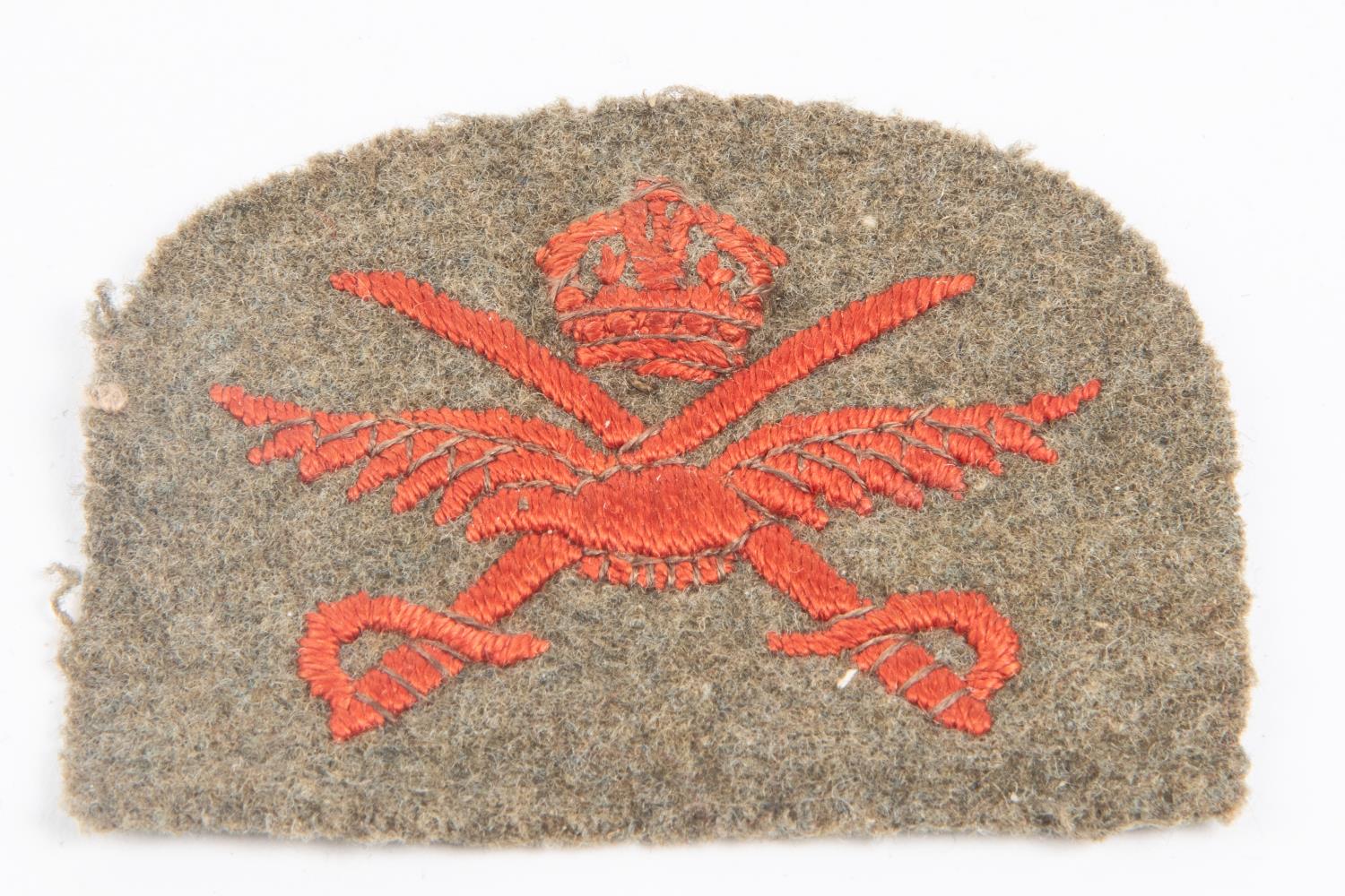 A scarce early RAF PTI Instructor badge on khaki. £60-80