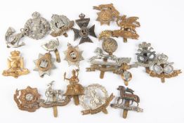 20 different regular Infantry cap badges, including pre 1920 Queens, Buffs, pre 1935 Norfolk,