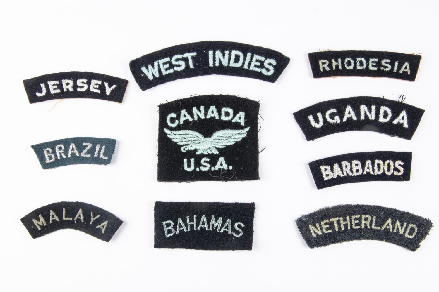 10 WWII period RAF Nationality titles: West Indies, Brazil, Jersey, Uganda, Rhodesia, Netherlands,