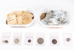 An accumulation of approx 370 British AR and AE coins, including: Ed II AR penny of Bury St