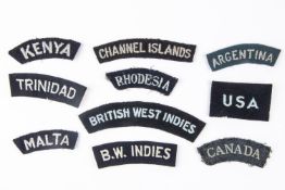 10 RAF Nationality titles Rhodesia, Kenya, Argentina, Malta, B W Indies, Channel Islands,