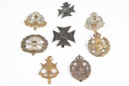 8 Territorial Infantry cap badges: 4th-6th Bns Suffolk (Lambourne & Co), 7th/8th Bns. West