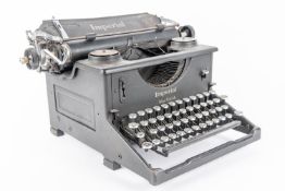 An Imperial No.50 typewriter. A 1940s scarcer 'War Finish' model. Appears to be GC for age, with