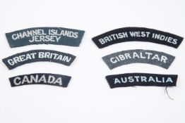 A selection of WWII RAF Nationality titles: Australia, Canada, Great Britain, British West Indies,