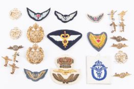 A selection of pre-post 1953 RAF Medical insignia inc collar badges, DB & Medical, wings, Nurse