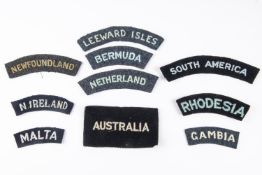 10 WWII period RAF Nationality titles: Rhodesia, Newfoundland, Gambia, Netherland, Australia, N