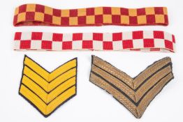 A good selection of RAF rank insignia, gold braid stripes, bullion qualification etc; 11 RAF