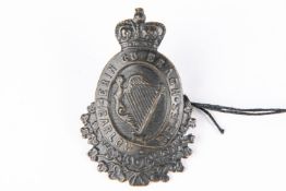 Carlow Rifles pre 1881 blackened brass glengarry badge (KK 1269). GC £60-100