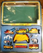 A Corgi Toys Pinder Jean Richard Circus Set (48). Conprising vehicles, plastic figures, circus