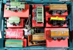 A quantity of Hornby 'O' gauge Railway. Including 501 0-4-0 Tender Locomotive, RN 1842. 0-4-0 Tender