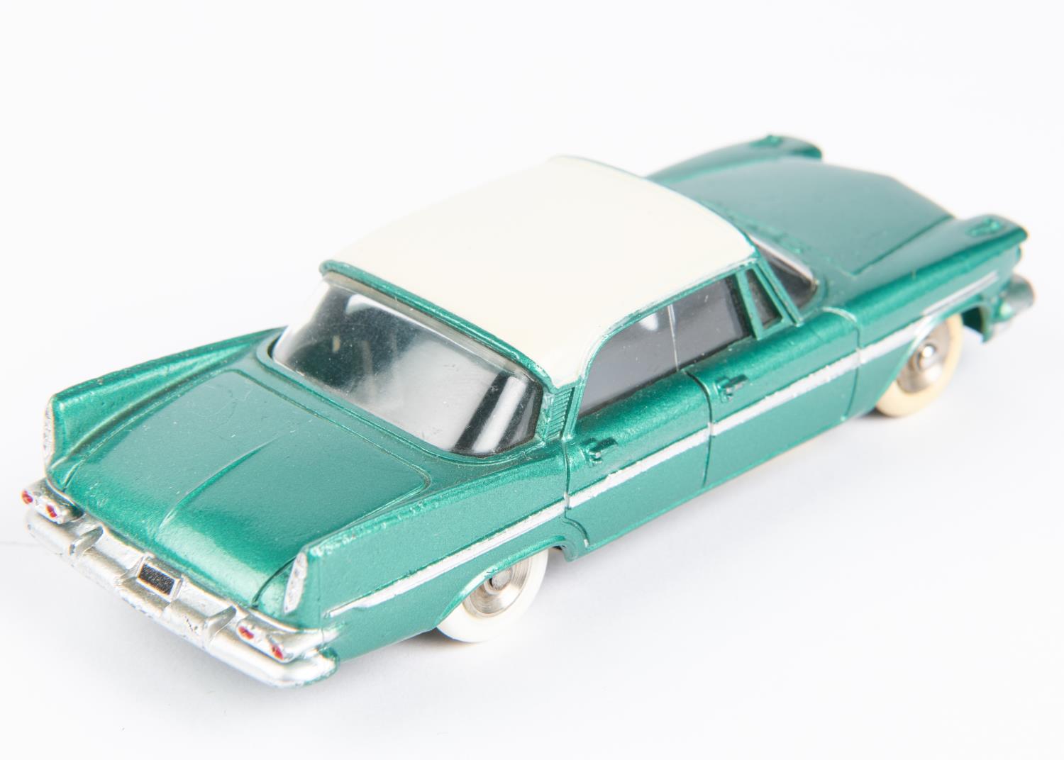 French Dinky Toys De Soto Diplomat (545). A scarce example in metallic green with a cream roof, - Image 2 of 3