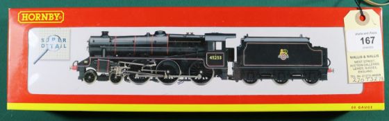 Hornby Railways BR OO tender locomotive. A Class 5MT 4-6-0, (R.2250) RN45253 in lined black