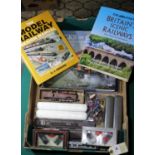 A small quantity of Railway Related Items. A 'OO' gauge kit-built Midland Rilway 'Flat-Iron' 0-6-4