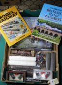 A small quantity of Railway Related Items. A 'OO' gauge kit-built Midland Rilway 'Flat-Iron' 0-6-4