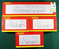 4 Hornby 'OO' gauge Locomotives. BR class 4F 0-6-0 Tender Locomotive. RN 44313 (R2135). In unlined