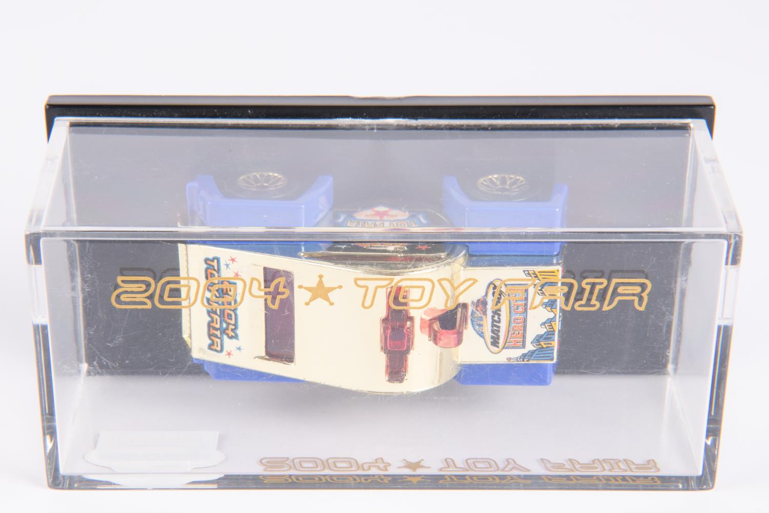Matchbox Hero city 2004 toy fair special issue. Finished in gold chrome body with blue wheel arches. - Image 4 of 5