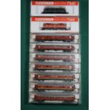 A quantity of Fleischmann 'N' gauge Locomotives and Rolling Stock. A SJ Swedish Railways Bo-Bo