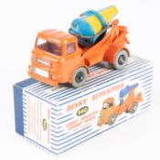 A Dinky Toys Lorry Mounted Cement Mixer (960). An Albion in orange with blue and yellow rotating