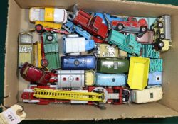 26x Corgi Toys for restoration. Including; 5x Land Rovers, Proteus Campbell Bluebird, Commer