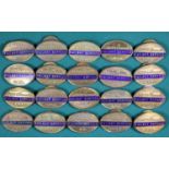 20x Railway Service badges. World War Two brass lapel badges including; 5x Southern Railway, 5x