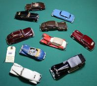 10 White Metal models. 2x Western Models 1937 Cord 812 Custom. An F.M.Autominis Bentley R