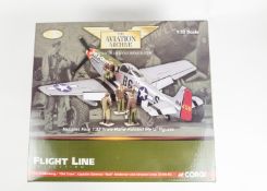 Corgi Aviation Archive. 1:32 scale. 'Flight Line Collection'. P-51 D Mustang 'Old Crow'. Captain
