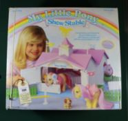 My Little Pony Show Stable by Hasbro (early 1980s). Stable with accessories, instructions, fences