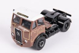 Corgi Toys pre-production Atkinson Tractor Unit. In Whitbread lined brown livery with white roof.