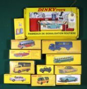 Dinky Atlas group of French Dinky replica models, 1423 Cabriolet 504 Peugeot, 25B Fougon Tole