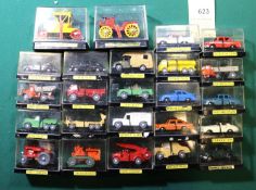 Quantity of small scale unknown maker die cast models, very similar to moko Lesney, various models