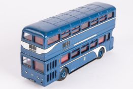 A Corgi Toys pre-production Leyland Atlantean Double Deck Bus. In Kingston-Upon-Hull blue & white