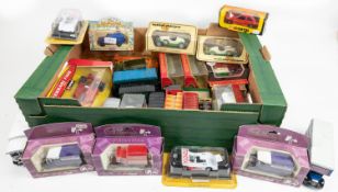 45+ diecast vehicles by various makes including Corgi, Mathcbox Yesteryear, etc. Vehicles include;