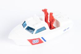 Matchbox Police Launch (Metal), Hand painted and hand decorated coast gaurd livery, Glued base.
