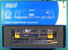 A Dapol 'OO' gauge class 73 Bo-Bo Electro-Diesel locomotive. 'Lisa'. RN 73206. In dark blue and