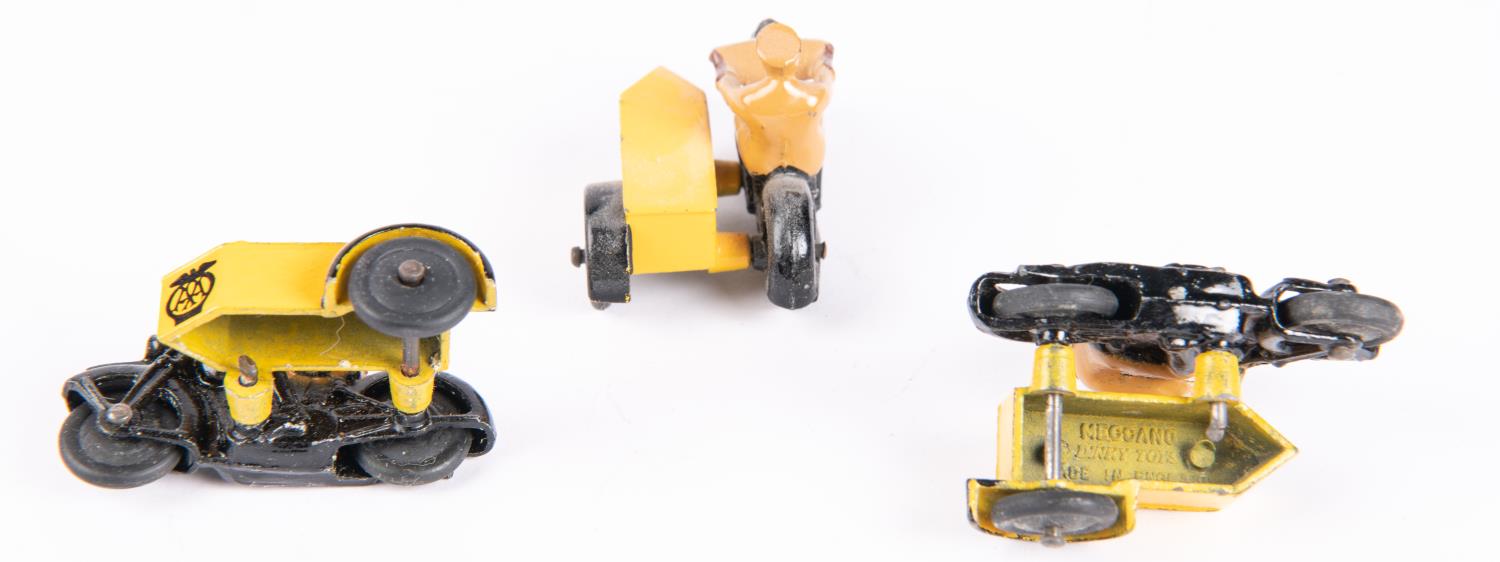 Dinky Toys Trade Pack of 6 A.A. Motor Cycle Patrol (270). In black and yellow with tan rider and A. - Bild 2 aus 2