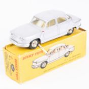 French Dinky Toys P.L. 17 Panhard. (547). An example in violet with cream interior, dished spun