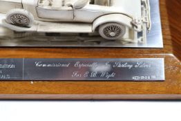 A Limited Edition Stirling Silver 1:43 scale model of a 1932 Rolls Royce Phantom II Henley