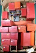 26x Hornby O gauge railway items. Including 2x train sets; an M3 Tank Goods set comprising LMS 0-4-