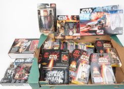 23x Star Wars Episode One, Rogue One, etc figures and play sets by Hasbro, etc. Including; Theed