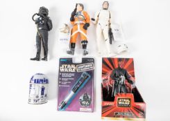 60+ Star Wars collectables from Episode One onwards. Including; Action Collection Yoda figure.