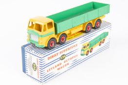 A Dinky Toys Leyland Octopus Wagon (934). Yellow cab and chassis, green around radiator, green