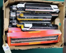 19x OO gauge Intercity cars by Hornby and Lima. Including; 2x powered Intercity 125 driving cars, 2x