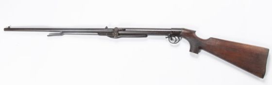 A .177" "Heavy" model Lincoln underlever air rifle, 43½" overall, barrel 19¼", number 5695 (1906),