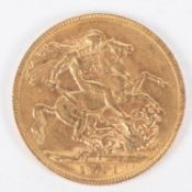 George V AV Sovereign, 1911, Perth Mint. VF £300-350