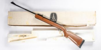 A good .22" BSA Airsporter Mk VI underlever air rifle, number GL 39870 (1974-1976), with beech stock