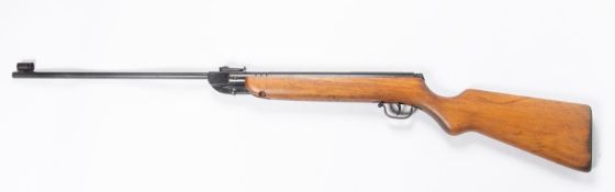 A .22" Haenel Modell 303 break action air rifle, number 499587. GWO & basically GC with blackened