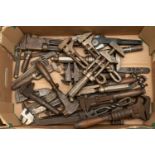 Approx 40 adjustable wrenches and spanners. Early to mid 20th Century examples in a range of sizes