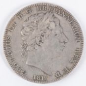 George III New (last) coinage AR crown, 1819LX (ESC 216) NVF £60-80