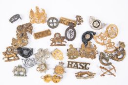 Twenty nine assorted collar badges, including Corps of Military Accountants, East Riding Yeo,