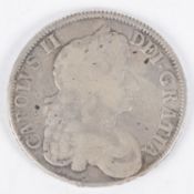 Charles II AR crown 1677 (ESC 52), NF/F and scarce. £120-140
